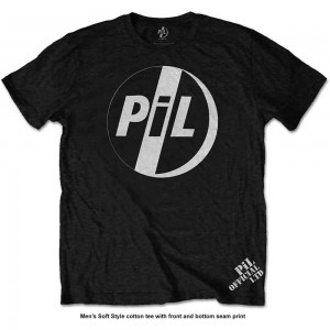 PIL (Public Image Ltd) Unisex T-Shirt: White Logo (Black) (Medium)