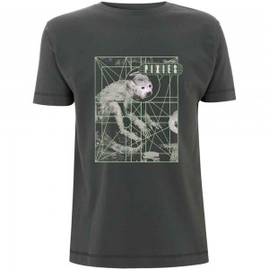 Pixies Unisex T-Shirt: Monkey Grid (Charcoal Grey) (X-Large)