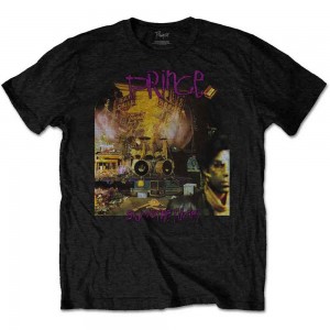 Prince Unisex T-Shirt: Sign O The Times Album (Black) (Large)