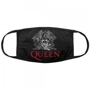 Queen Face Mask: Classic Crest (Black)