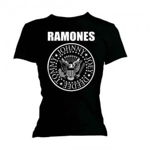 Ramones Ladies T-Shirt: Seal (Black) (Skinny Fit) (Large)