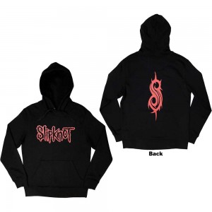 Slipknot Unisex Pullover Hoodie: Logo (Black) (Back Print) (X-Large)