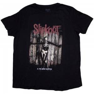 Slipknot Ladies T-Shirt: .5: The Gray Chapter Album (Black) (Large)