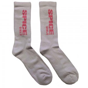 The Spice Girls Unisex Terry Socks: Logo (White) (UK Size 7 - 11)