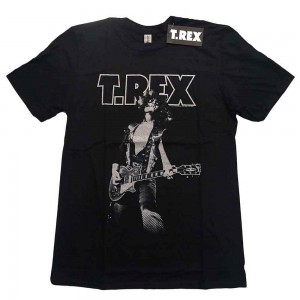 T-Rex Unisex T-Shirt: Glam (Black) (Large)